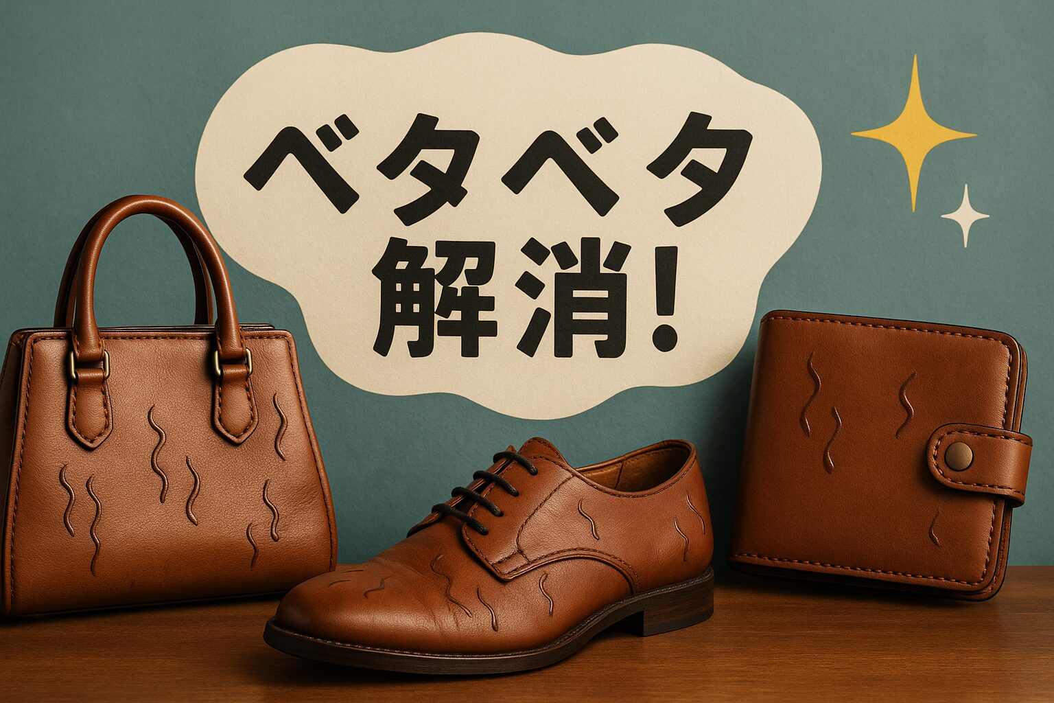 革製品のベタベタ解消！簡単メンテナンス方法大公開｜バッグ/靴/財布を救え！