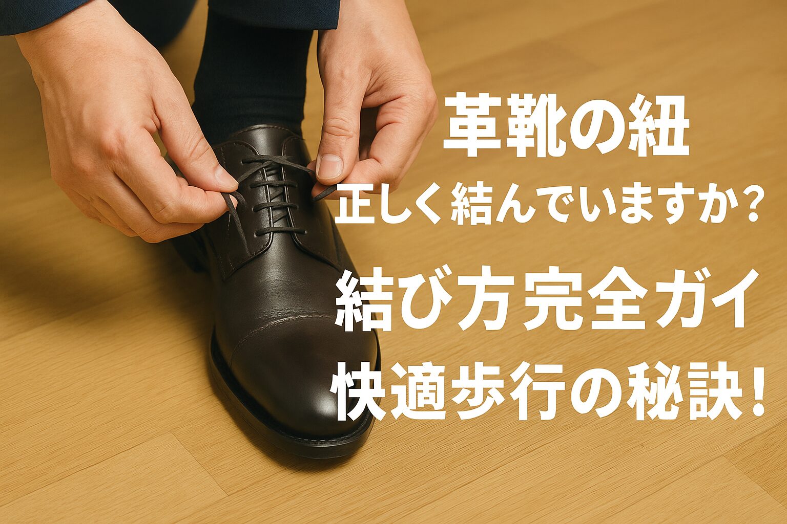 革靴の紐、正しく結んでいますか？結び方完全ガイド｜快適歩行の秘訣！